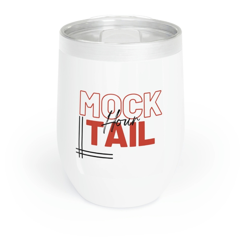 Mocktail Hour Wine Tumbler, Sober Gifts, Soberversary, Gifts for Sobriety